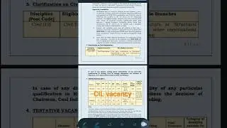 CIL recruitment through gate 2023#job #gate