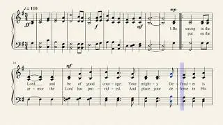 Be Strong in the Lord || Tenor with metronome