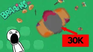 BRAAINS.IO | MY FIRST VIDEO | BIGGEST ZOMBIE & BIGGEST GLOCK ARMY IN THE SERVER | HAPPY EASTER