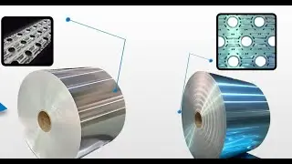 8011 H22 Blue hydrophilic aluminium foil in fin press line