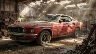 ASMR Car Restoration Full Rebuild of Ford Mustang Boss 429 1969 from Abandoned Condition to Look New