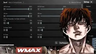 WMax Original Sensitivity Code & Control Code 😱 | BGMI 
