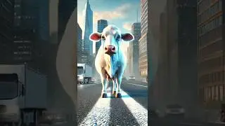 Beautiful story of a delivery cow and four bastard monkeys#animals#youtubeshorts#shorts#cow