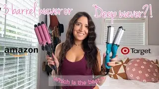 AMAZON 3 BARREL WAVER VS. TARGET BED HEAD DEEP WAVER ✨💗 SUPER AFFORDABLE!!