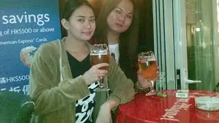 Jen #hongkong Drinking #sanmiguel Cheers! to my friend Angel yr2011 sweet memories