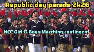 77th Republic day parade ☠️ Ncc girls & boys contingent 2026 Drill practice at Cariappa Ground 