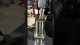 Round tube, outward flanging #Flanging machine