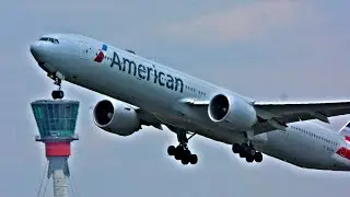 Close Up Heavy Departures London Heathrow Airport, RWY27L - 15/05/20