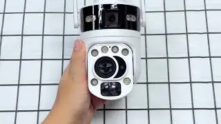 4G Dual Lens 20X Zoom Solar Battery-included PIR Solar Powered Outdoor Home Security PTZ IP Camera