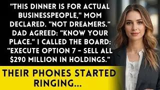 Family Banned Me From Business Dinner - They Didn't Know About My Controlling Shares