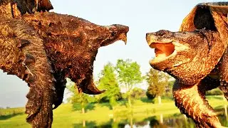 TORTUGA CAIMAN vs TORTUGA LAGARTO | ¿Quién Ganaría? | EPIC VERSUS 🐢🐊🆚🐢🦎
