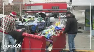 Hurricane Motor Sports donates toys to Sacred Heart Children's Hospital
