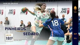 HANDBALL SCA CLUBES FEMENINO 2024 | PINHEIROS (BRA) vs SEDALO (ARG) | ESPAÑOL
