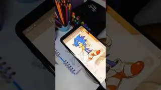 Sonic💙 #sonic #sonicthehedgehog #shorts #sketchbook #viral #ardrawingapp