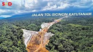MEMBELAH KAKI GUNUNG TANDIKEK, Update Jalan Tol Sicincin Kayutanam - SUPiRMAN DRONE