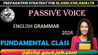 Active Voice & Passive voice Practice questions for OSSSC RI ,AMIN, LTR & ICDS .