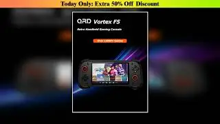 Best Original QRD Vortex F5 Retro Handheld Game Console 55 Inch IPS Screen Linux System HALL