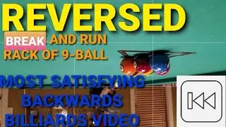 5675309 REVERSED WORLD'S MOST SATISFYING BREAK AND RUN NINE-BALL VIDEO. SOOTHING 8 10 BALL #Shorts