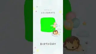 Blue Cute Baby Birthday Invitation Mobile Video | Free & Blank Invitation Video for Birthday #shorts