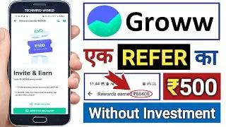 Groww Demat Account Refer karke paise kaise kamaye | Groww Refer & Earn | Zero Investment |