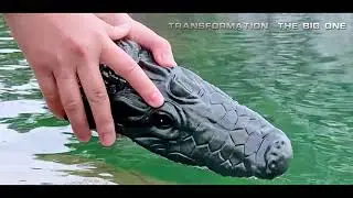 2 in 1 RC Boat  Simulation Crocodile Head