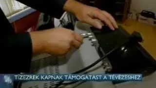 Riport a digitális átállással kapcsolatos tudnivalókról az RTL Klub Híradójában
