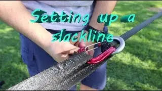 How to set up a slackline