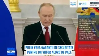 Putin vrea garanții de securitate pentru un viitor acord de pace