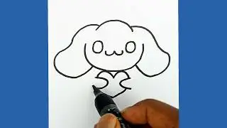 How To Draw Cinnamoroll / Sanrio Drawing Tutorial for Beginners