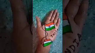Indian flag drawing on hand #mehndi#shorts #ytshorts +