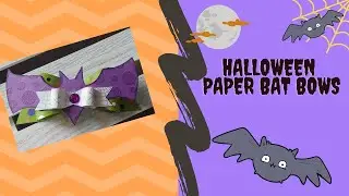 Bat Halloween Paper Bow Embellishment Share