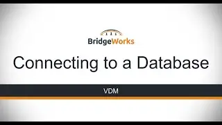 VDM - Connecting to a Database