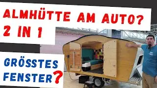 👉 Camping-Revolution: Almh&uuml;tte auf R&auml;dern mit riesigem Panoramablick! | 2in1 Wohnwagen-Anh&auml;nger