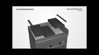 Lava stone grill: HEIDEBRENNER Modular system