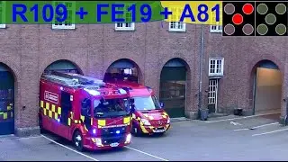 3X udkald TRAFIKULYKKE ST.FB hovedstadens beredskab ambulance & brandbil i udrykning