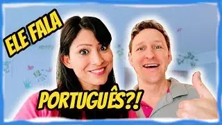 Hoje a familia gringa so fala portugues | rotina em familia