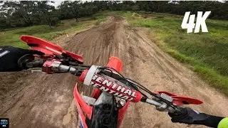 Shredding my Crf 250r at Gold Coast Motocross club in muddy conditions / big jump / GoPro