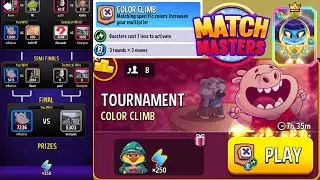 TOURNAMENT! 8 players Color Climb Boosted | Match Masters
