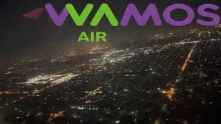 Perth Airport night takeoff bound for Auckland [Wamos Air Airbus A330-200]
