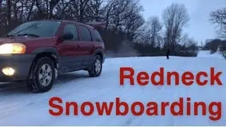 Redneck Snowboarding (Re-Uploaded)