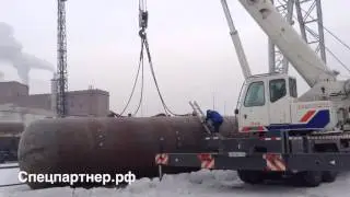 Перенос цистерны 22 тонны. ZOOMLION 35 тонн. Спецпартнер.рф