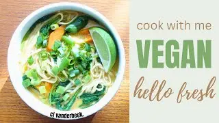 vegan meal delivery kit | hello fresh cook with me