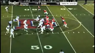 Dublin's Jabari Jefferson catches and runs for 44-yards.