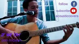 If we try - don mclean acoustic cover