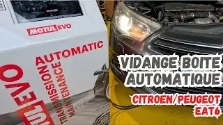 VIDANGE Bo&icirc;te EAT6 sur ma C4 BlueHDi (160 000 km) avec la machine MOTUL EVO !