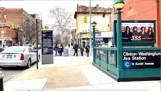 Walking Clinton Hill Brooklyn New York Winter 2022 [4K HDR]