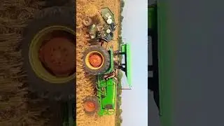 johndeere tractor straw baler #strawbaler #strawbale #roundstrawbaler #gaddikaali #viralshorts #agri