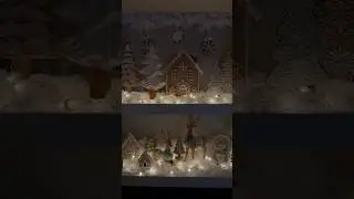 Gingerbread Christmas Display in the kitchen @MamaAnnaCreates #gingerbread #christmas #decor