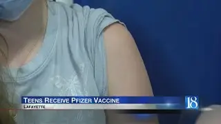 Teens begin to receive COVID vaccine