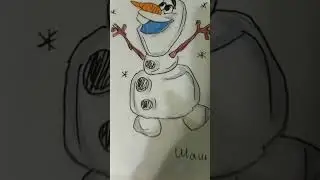 Олаф 🥕❄️/ Холодное сердце #холодноесердце #олаф  #мультфильмы #рисунки #рисование #творчество #art